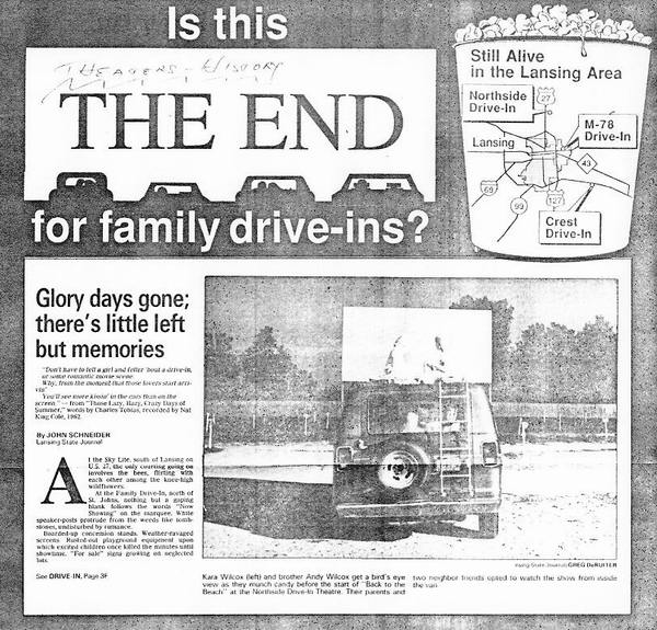 Northside Drive-In Theatre - Article (newer photo)